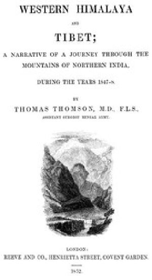 [Gutenberg 42146] • Western Himalaya and Tibet / A Narrative of a Journey Through the Mountains of Northern India During the Years 1847-8